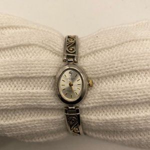 Vintage EUC L.A. Express Two Tone Gold & Silver Tone with Genuine Diamond